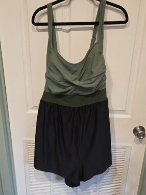 BloomChic Olive Green and Black Labeled Garment
